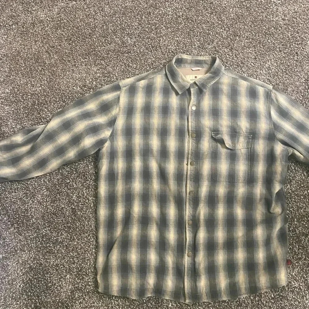 Woolrich Shacket Shirt Jacket XL flannel, lined plaid